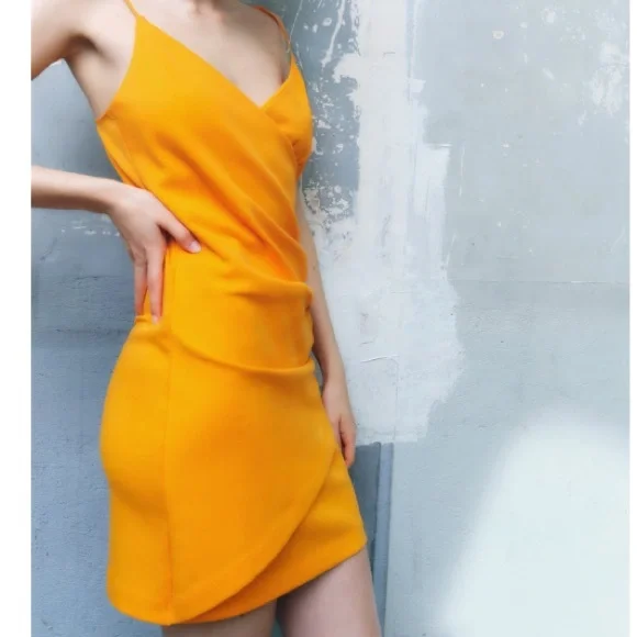 NEW! Zara Strappy Surplice Dress - Picture 2 of 9